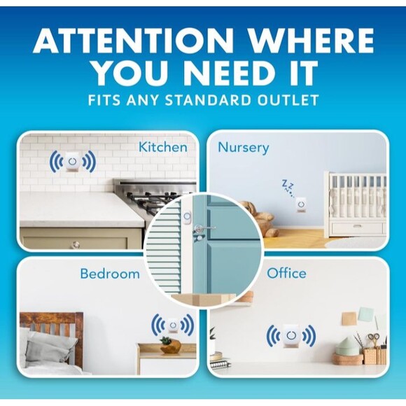 Wireless Doorbell SadoTech /1 Receiver 2 Remote Buttons/White /Easy Install/New - Picture 5 of 8